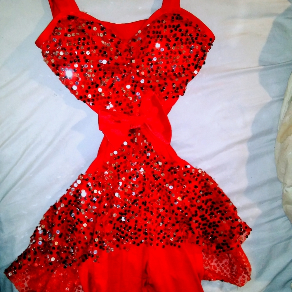 Weissman Two Tones Sequined Costume Unitard